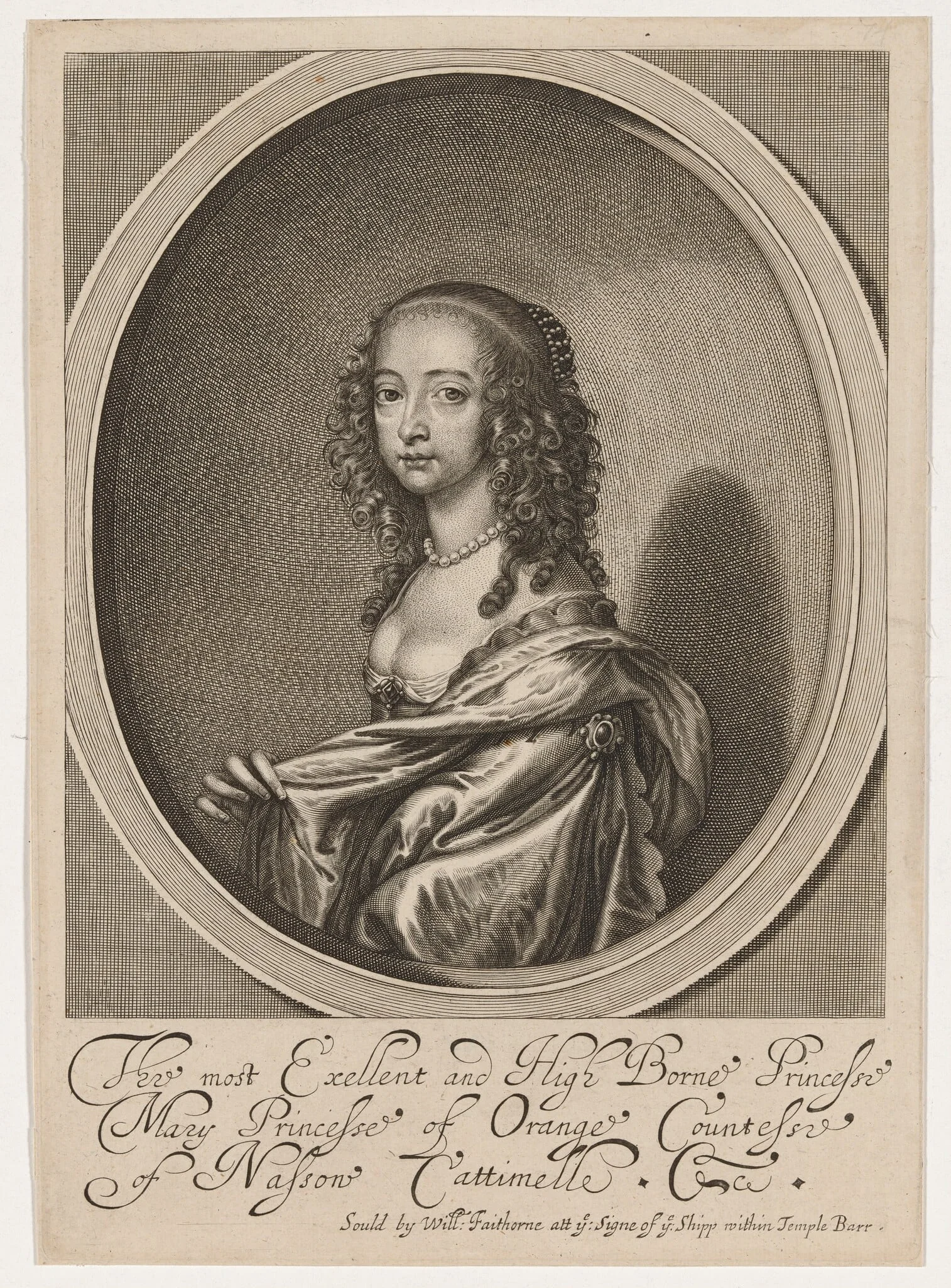 Mary, Princess of Orange, detail