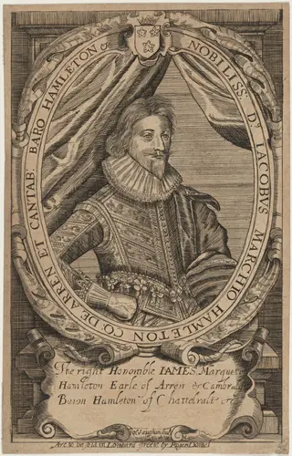 James, Second Marquis of Hamilton, by Robert Vaughan, ink, 1640