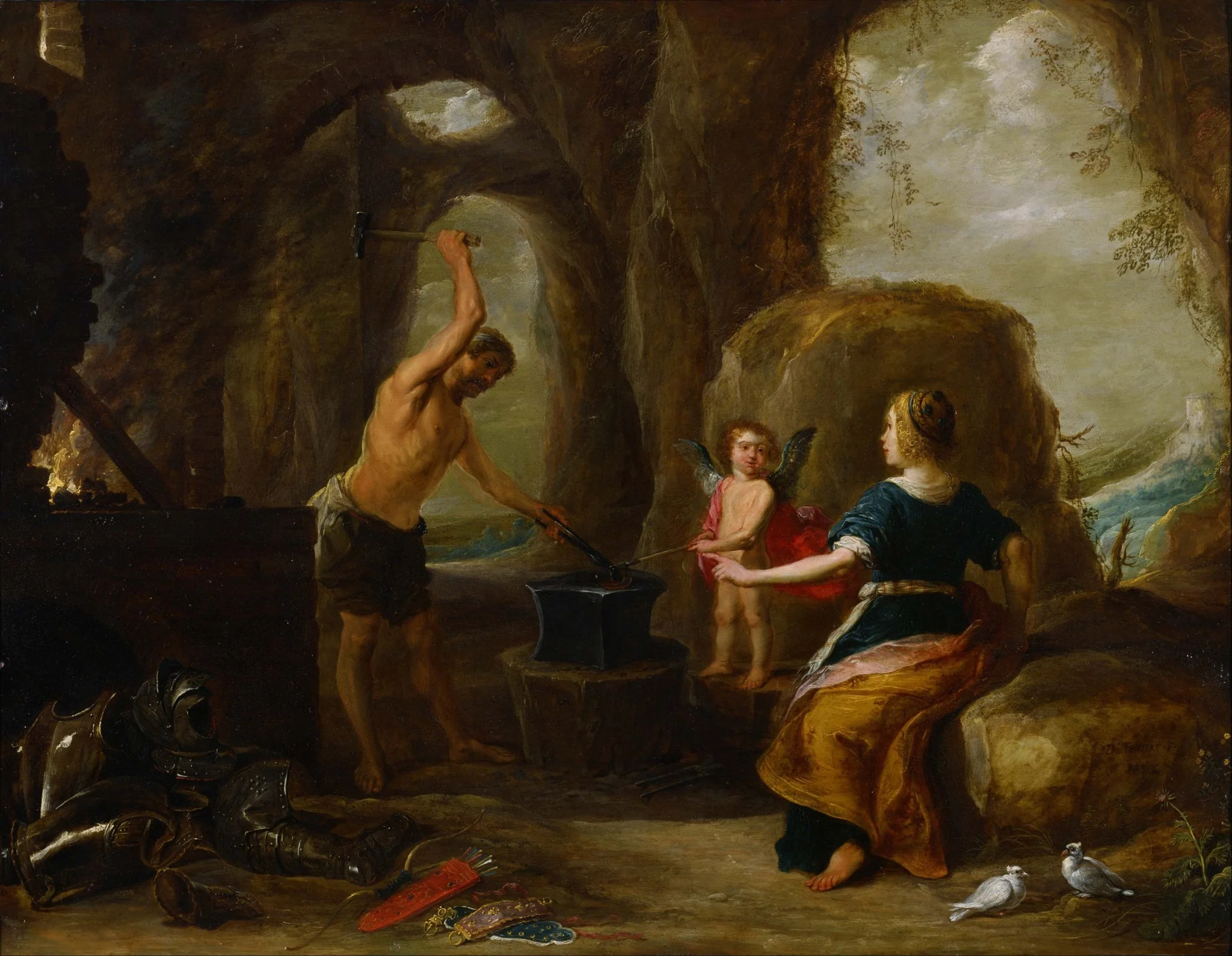 Venus Visiting Vulcan’s Forge, detail