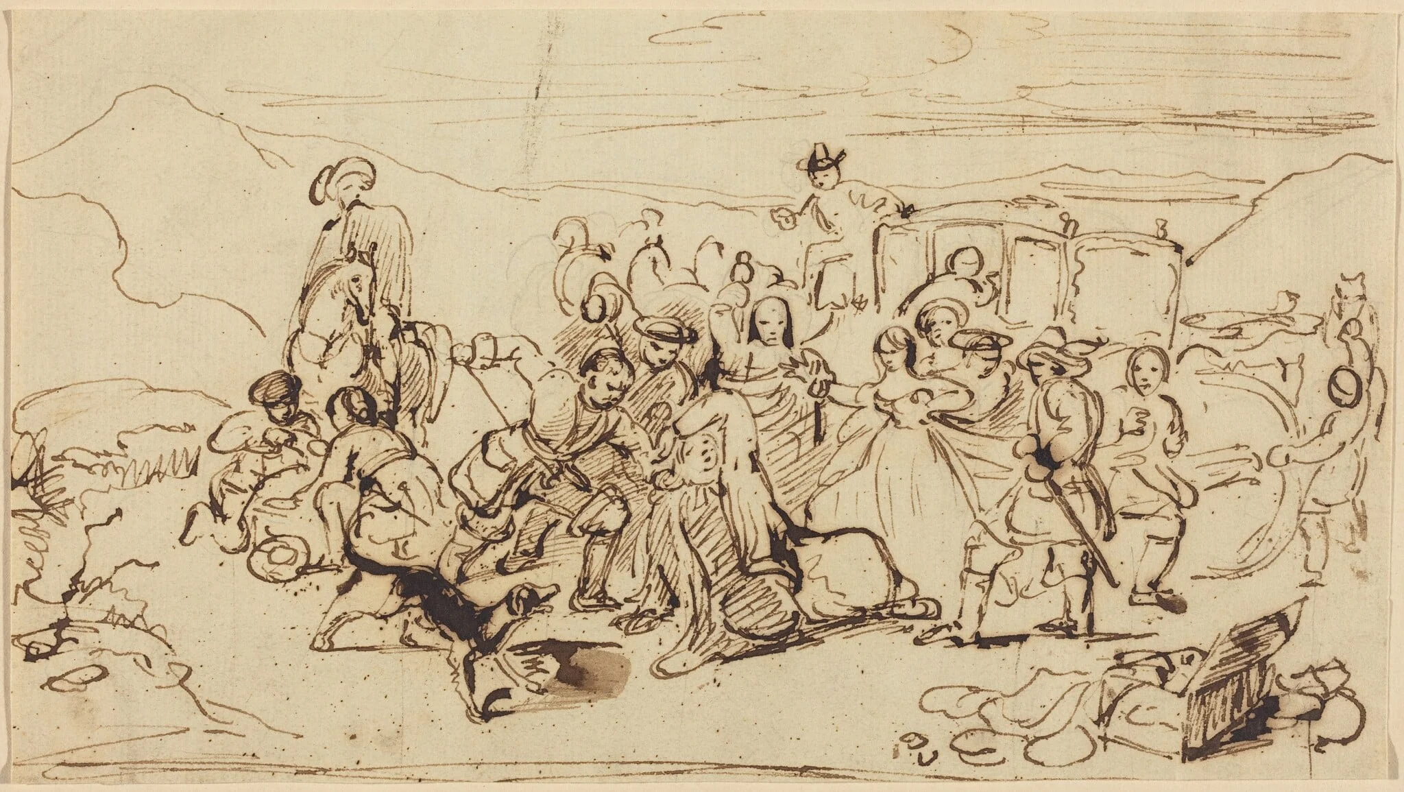 The Murder of Archbishop Sharpe, detail