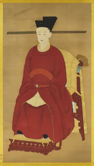 宋度宗坐像　軸