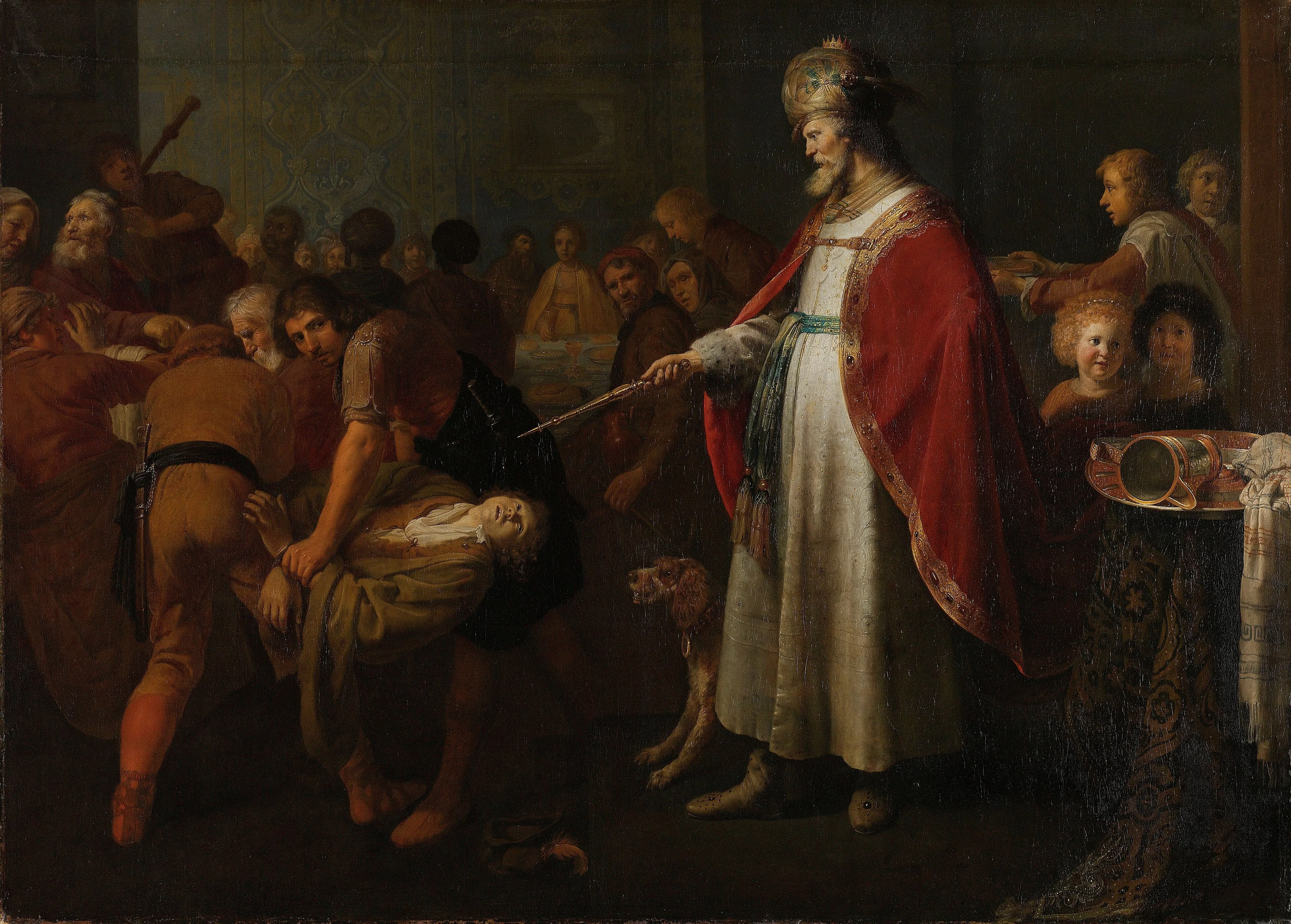 The parable of the unworthy wedding guest, detail