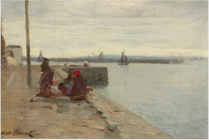 Women on a Galway Quayside, detail