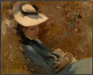 Resting, by John Singer Sargent, oil, 1875