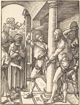The Flagellation, by Albrecht Dürer, ink, 1510