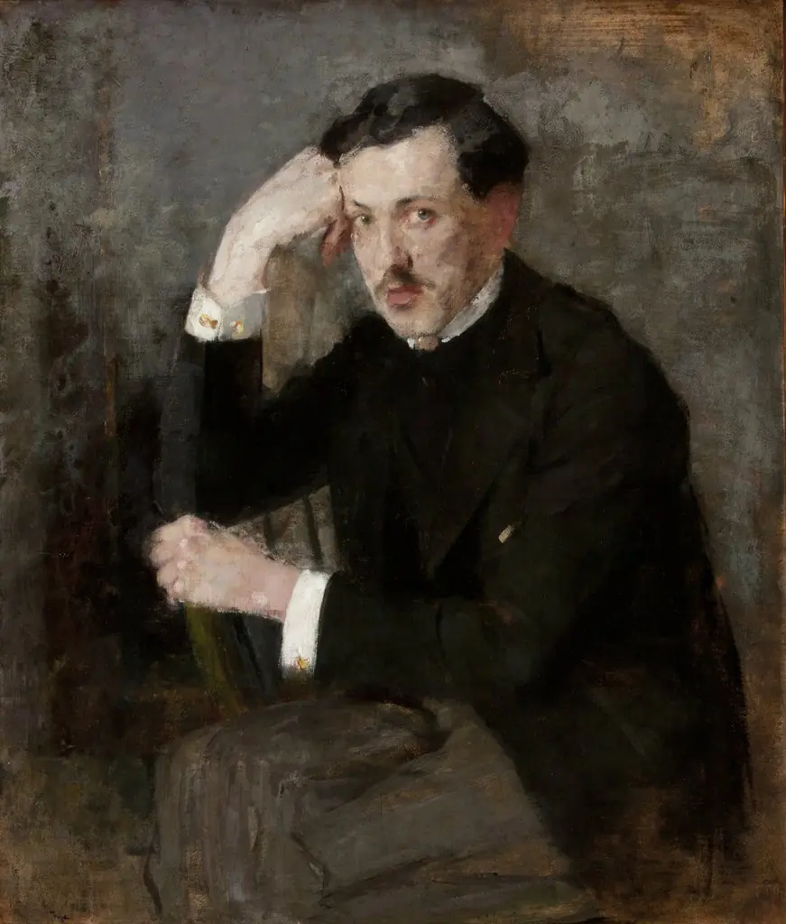 Portrait of Józef Czajkowski, by Olga Boznańska, oil, 1898