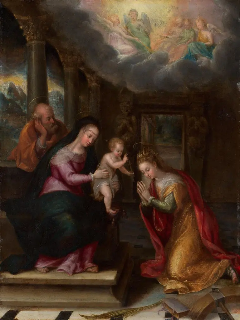 Mariage mystique de sainte Catherine, by Lavinia Fontana, oil, 1574