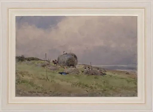 Haytime, by Wilfrid Williams Ball, watercolor, 1898
