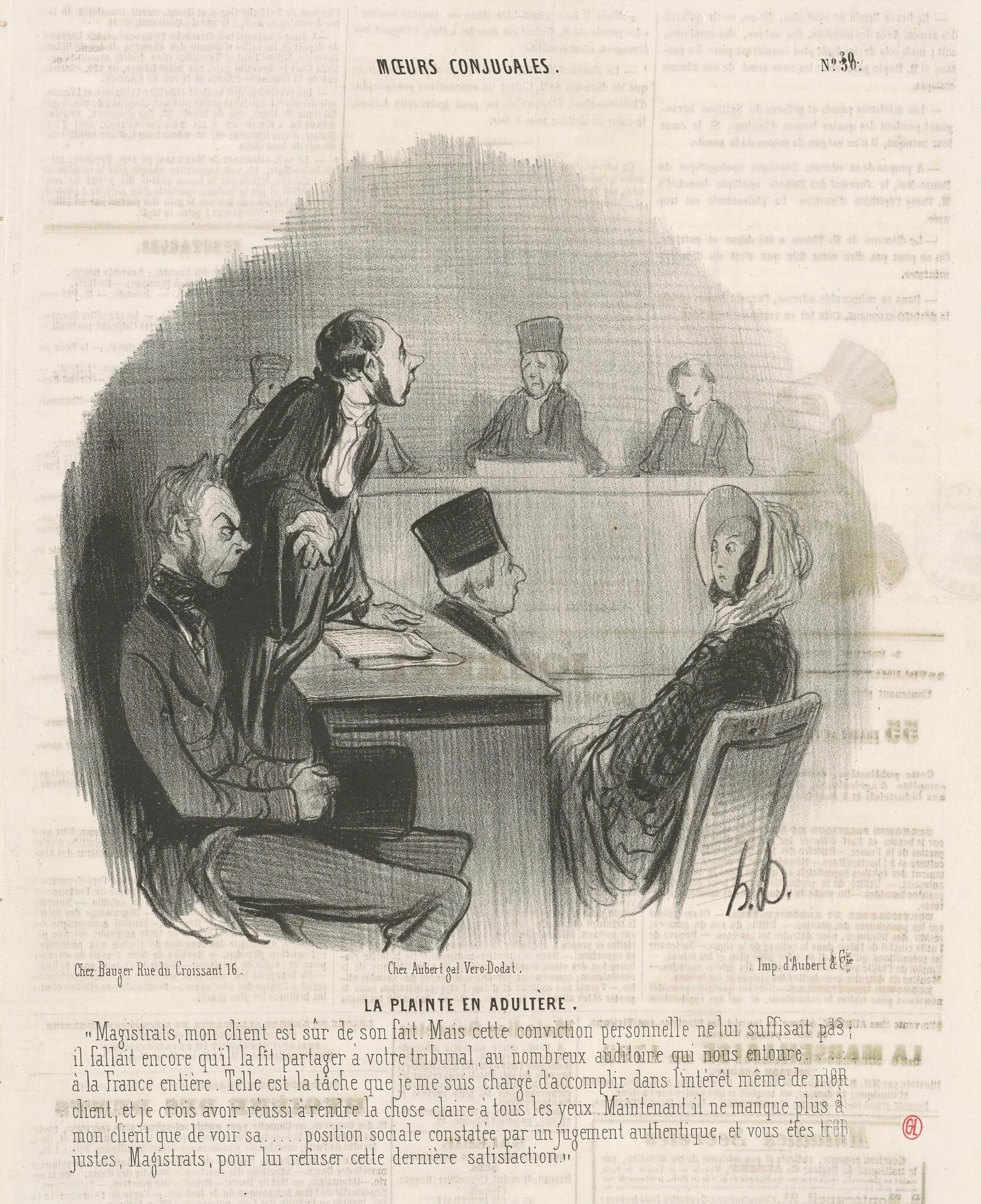 La plainte en adultère, detail