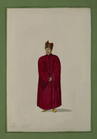 Ekim - Doctor, by Charles Frederick Brockdorff, watercolor, 1832