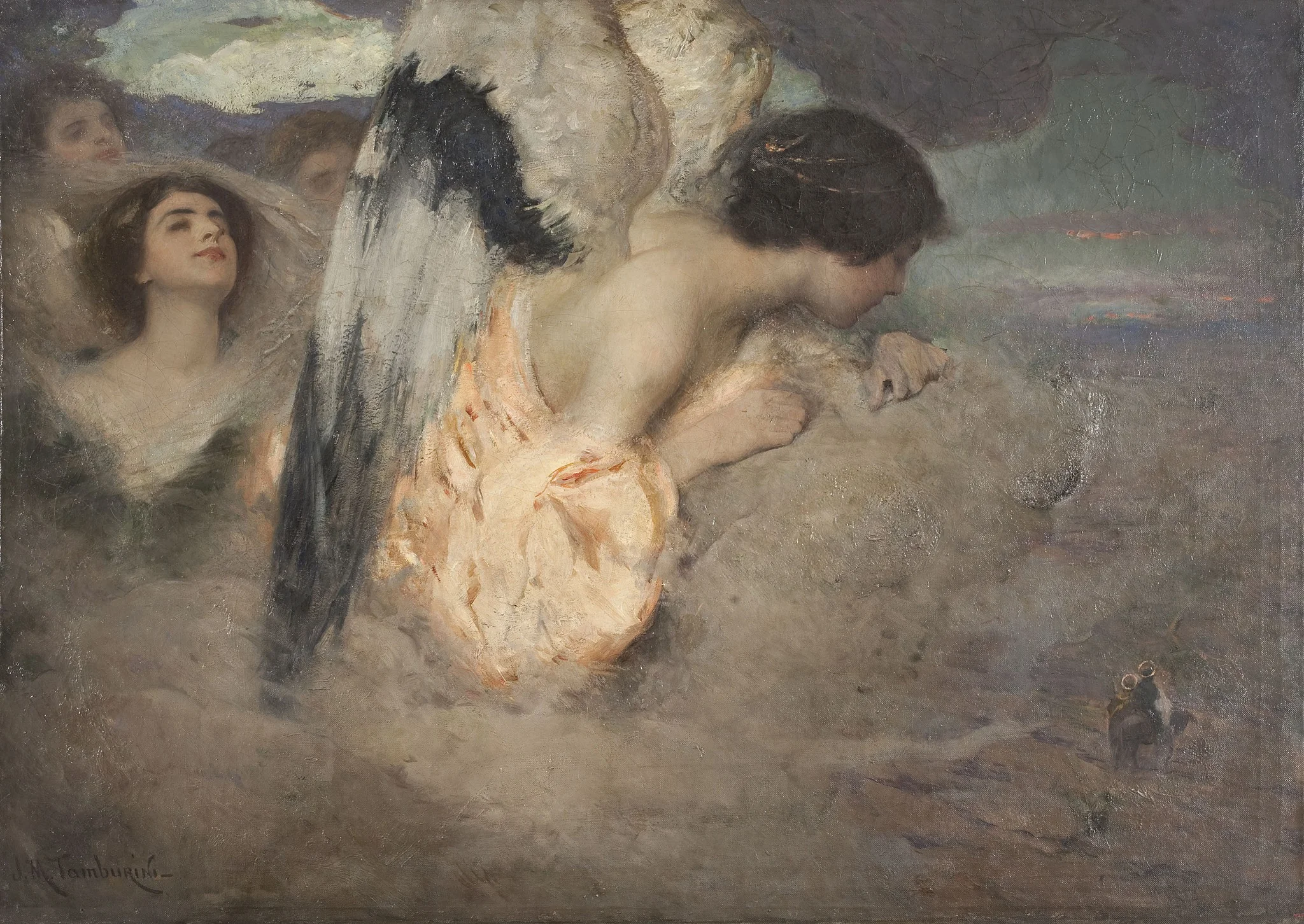 The Flight into Egypt, detail