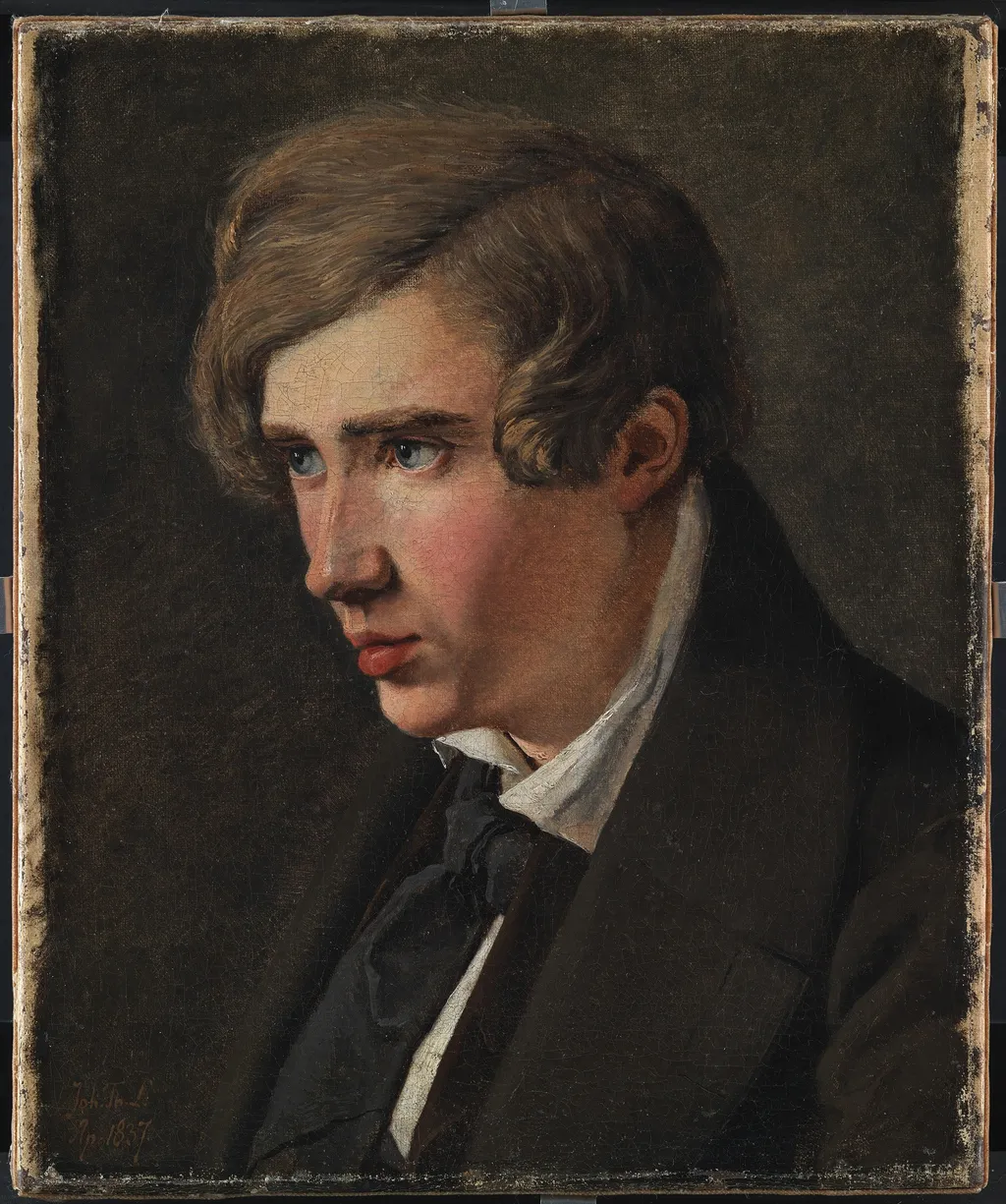 The Painter Thorald Læssøe, by Johan Lundbye, oil, 1837