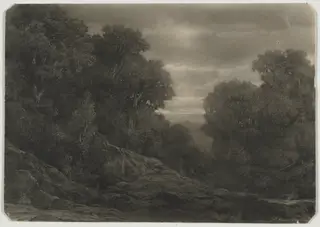 Landscape with Trees, by Jean-Philippe George, 1863