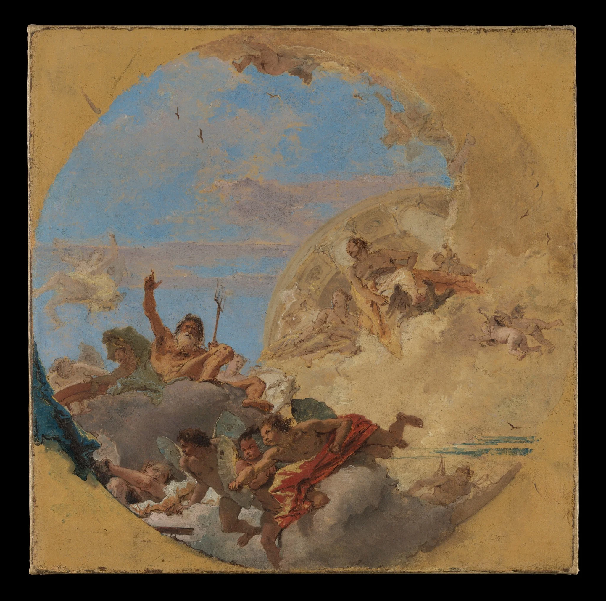 Neptune and the Winds, detail