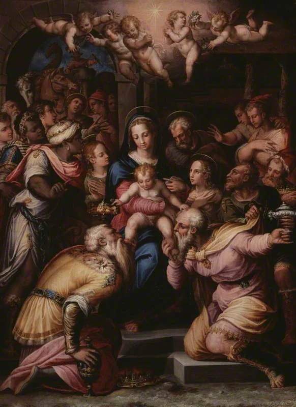 The Adoration of the Magi, detail