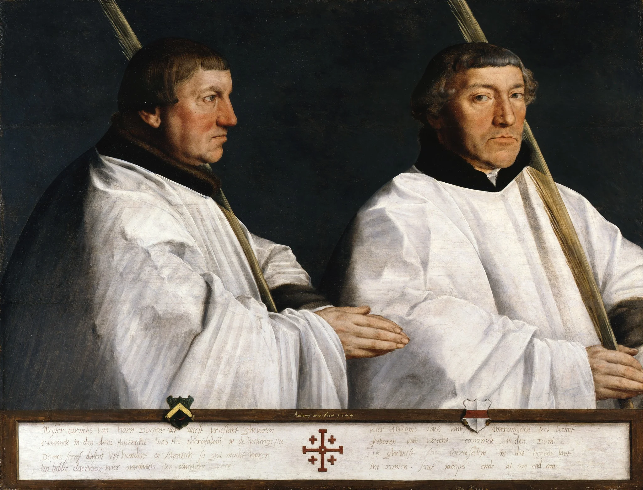 The Utrecht canons Cornelius van Horn and Anthonis Taets van Ameronghen, detail