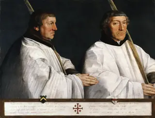 The Utrecht canons Cornelius van Horn and Anthonis Taets van Ameronghen, by Antonis Mor, paint, 1544