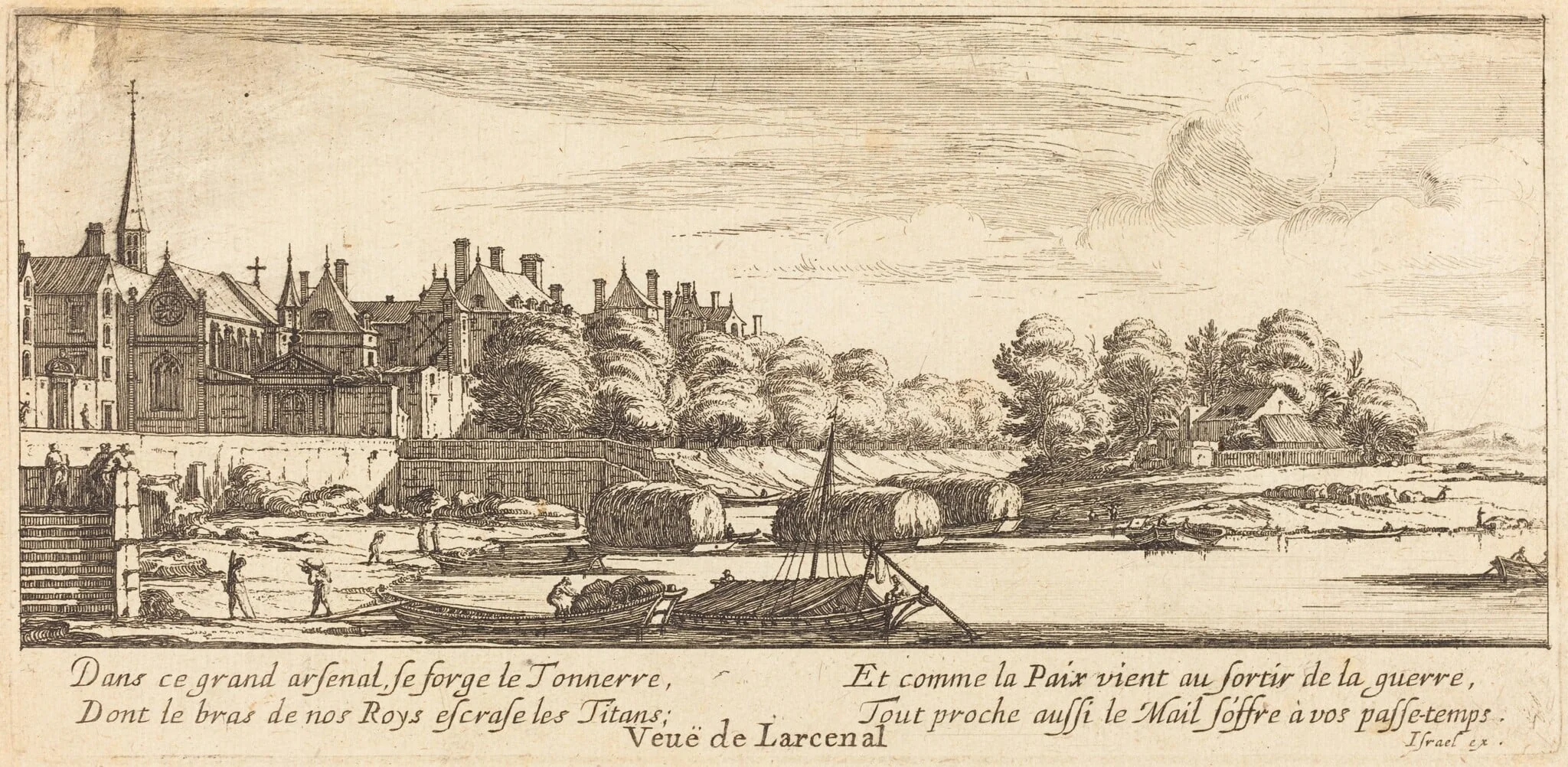 Veue de Larcenal, detail
