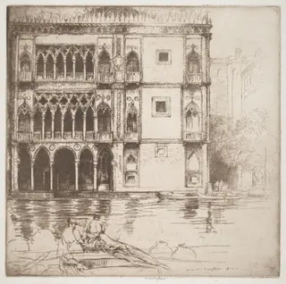 The Ca d'Oro, by Donald Shaw MacLaughlan, ink, 1922