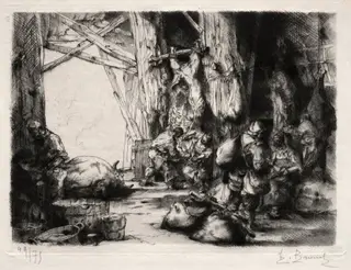 La Boucherie Militaire, by Auguste Brouet, 1925