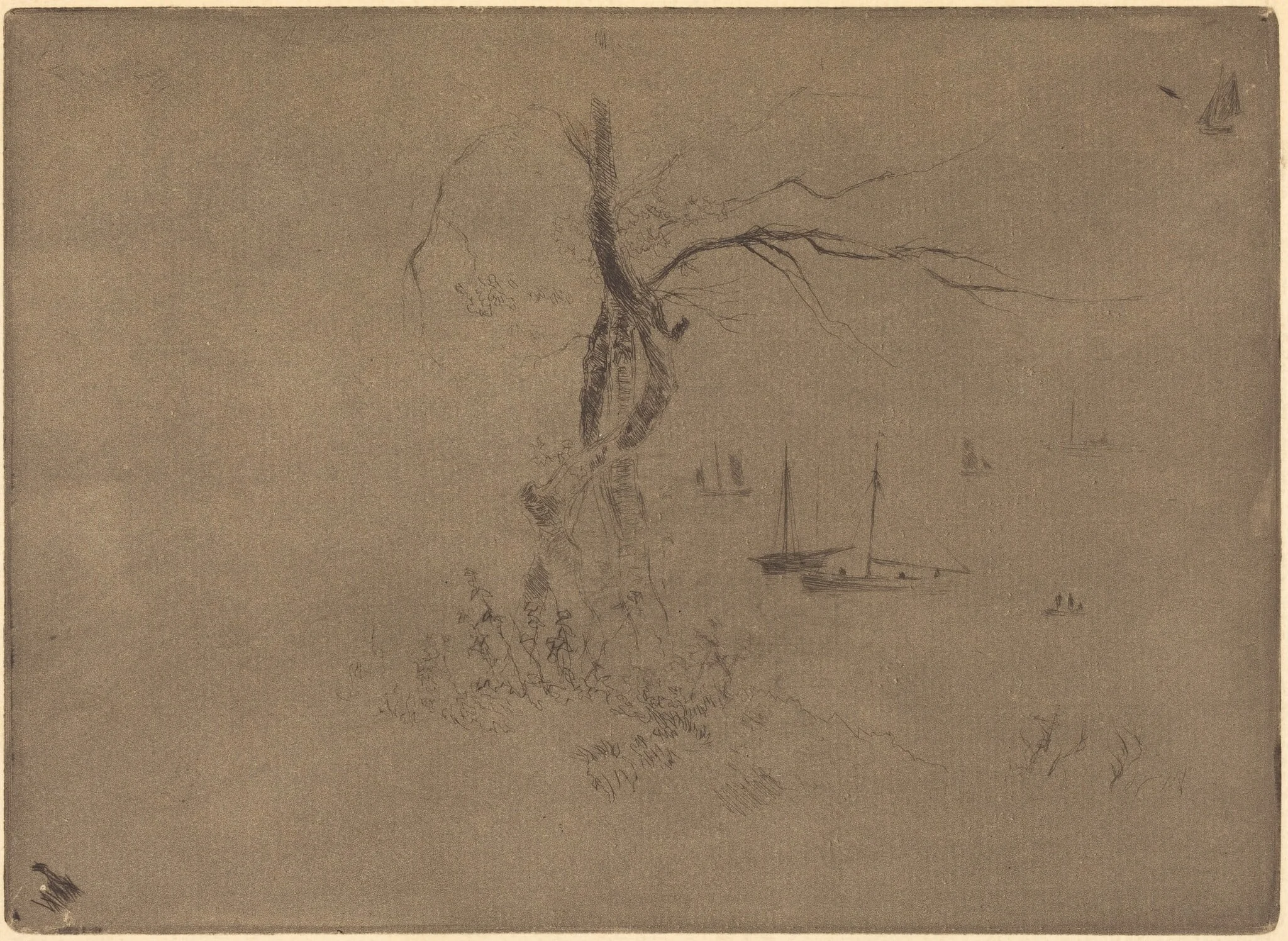 Arbres et Bateaux (Trees and Boats), detail