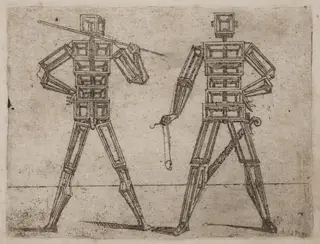 From "Bizzarie di varie Figure", by Giovanni Battista Bracelli, ink, 1624