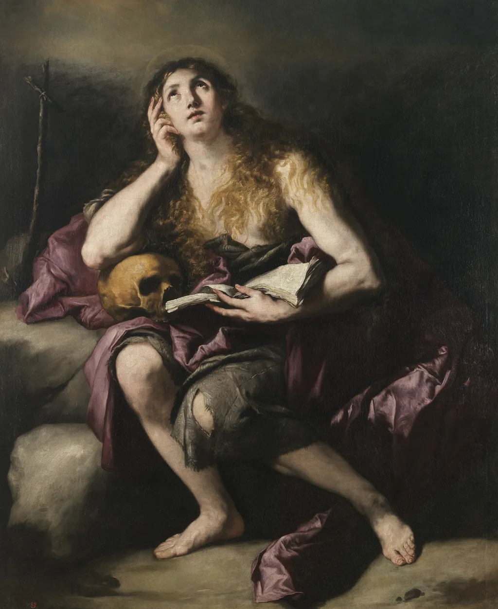 Penitent Mary Magdalene, by Luca Giordano, oil, 1660