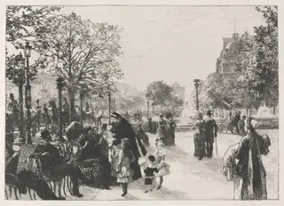 Tuileries Gardens, by Léon Augustin Lhermitte, 1884