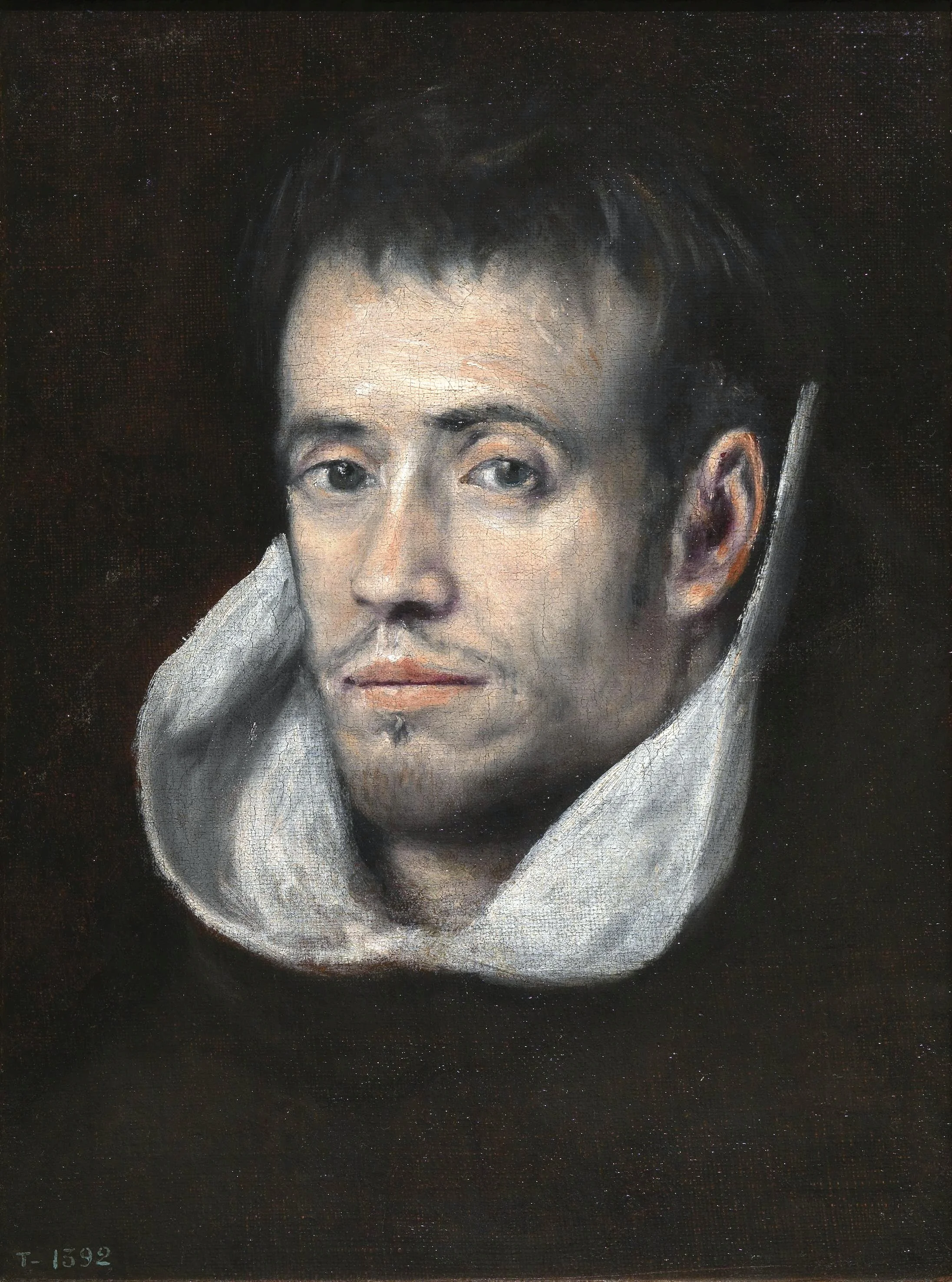 Portrait of Dominican (or Trinitarian) Friar, detail