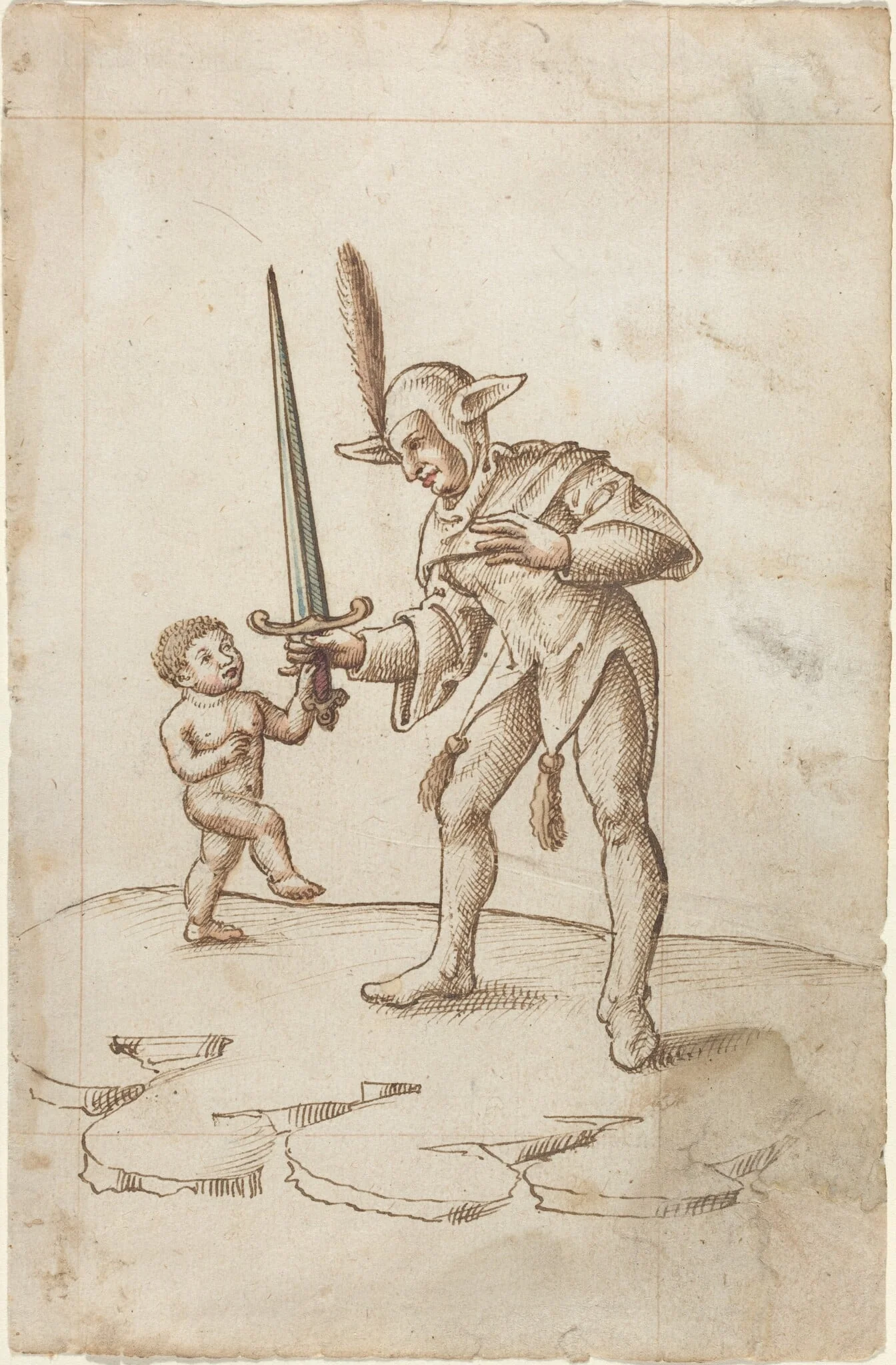 "Turn aside the Sharp Sword" [fol. 44 recto], detail