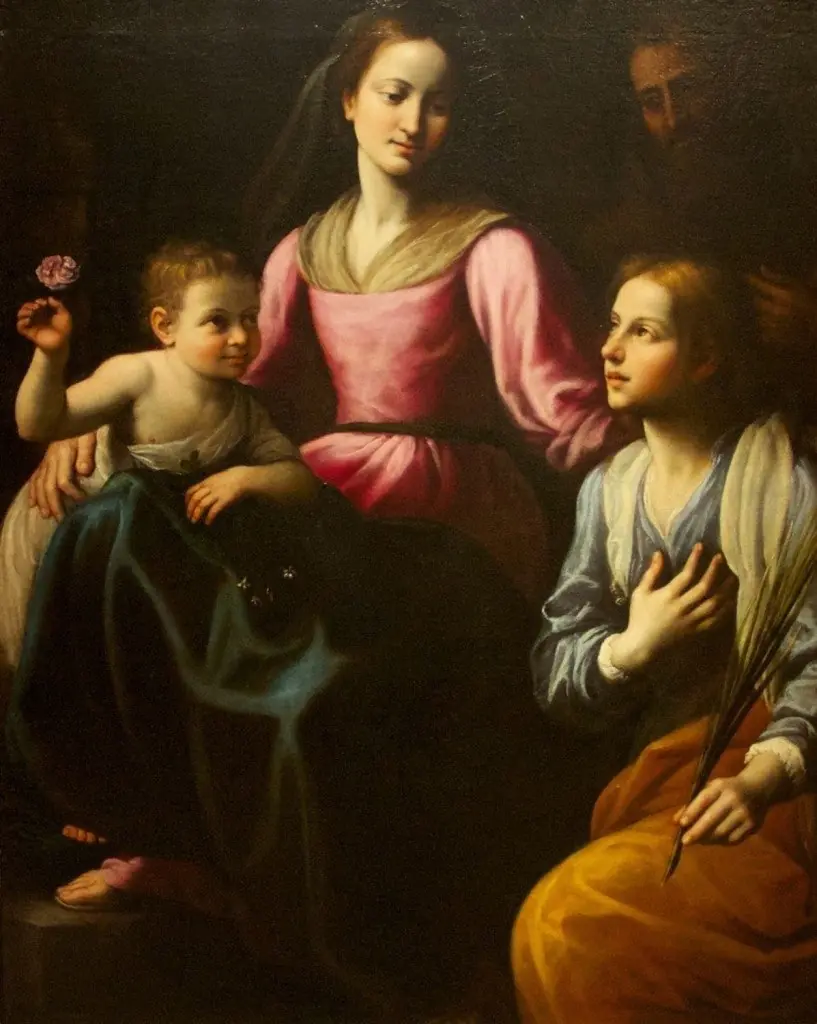 Mystic Marriage of St Catherine, by Fabrizio Santafede