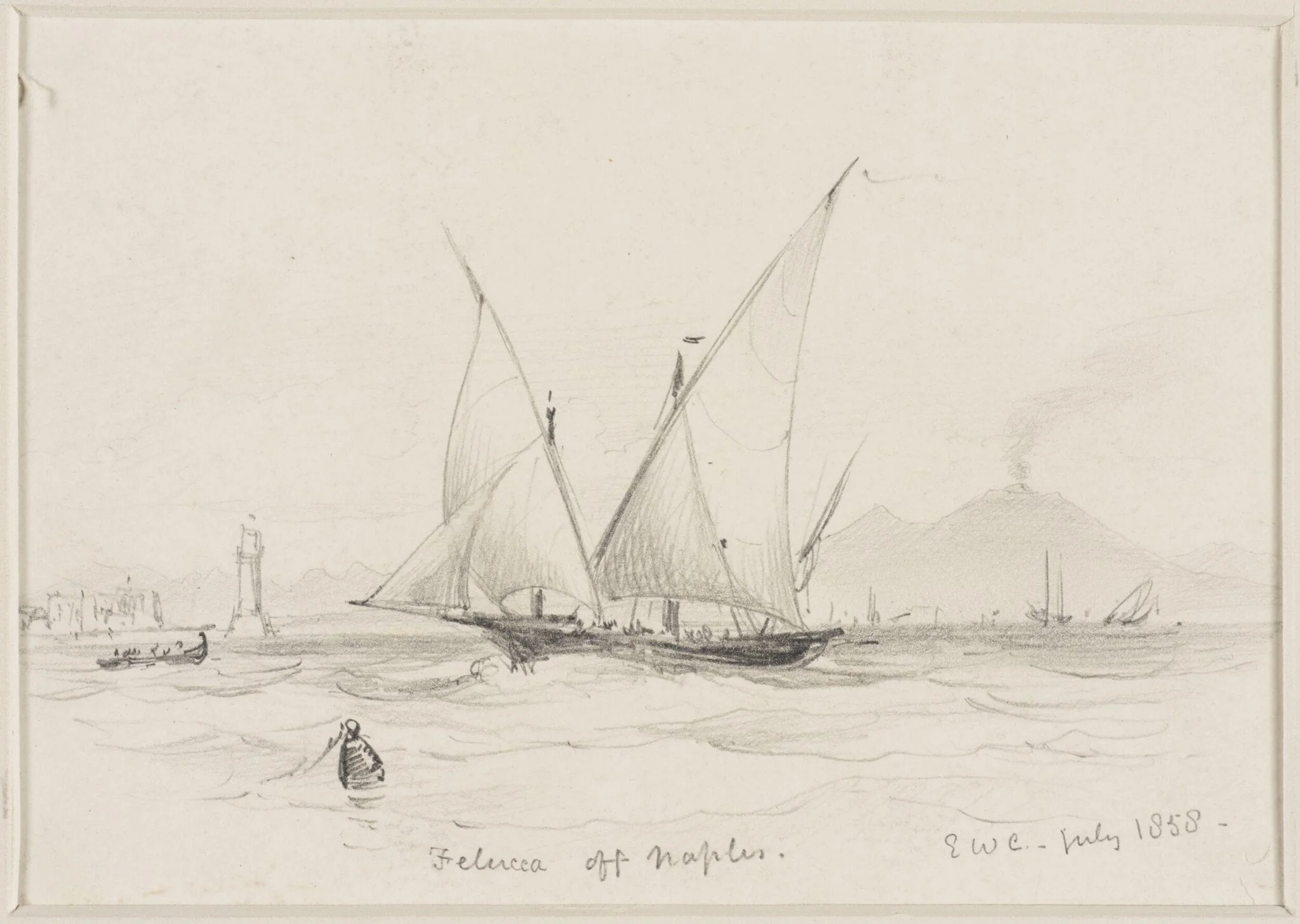 Felucca of Naples, detail