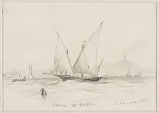 Felucca of Naples, by Edward Cooke, 1858