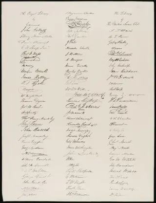 Facsimilie signatures