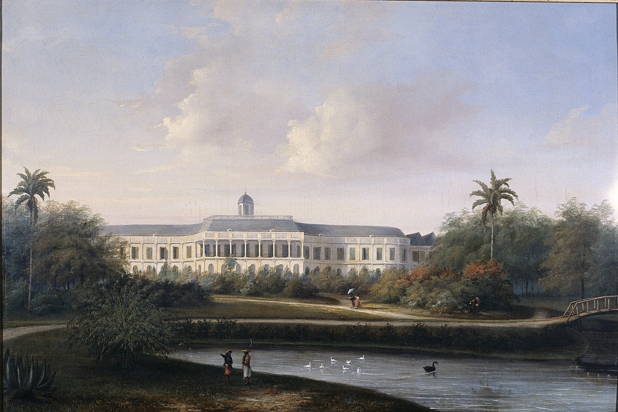 Rear View of Buitenzorg Palace before the Earthquake of 10 October 1834, detail