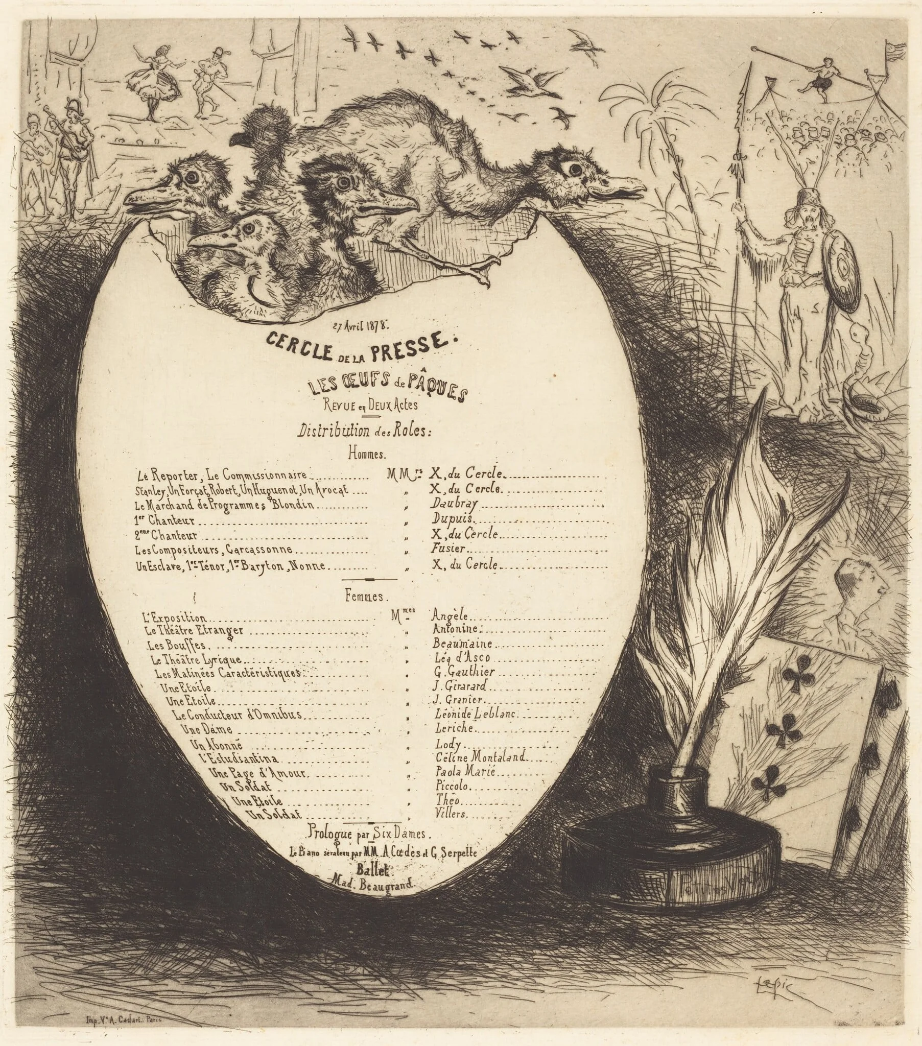 Les Oeufs de Pâques, detail