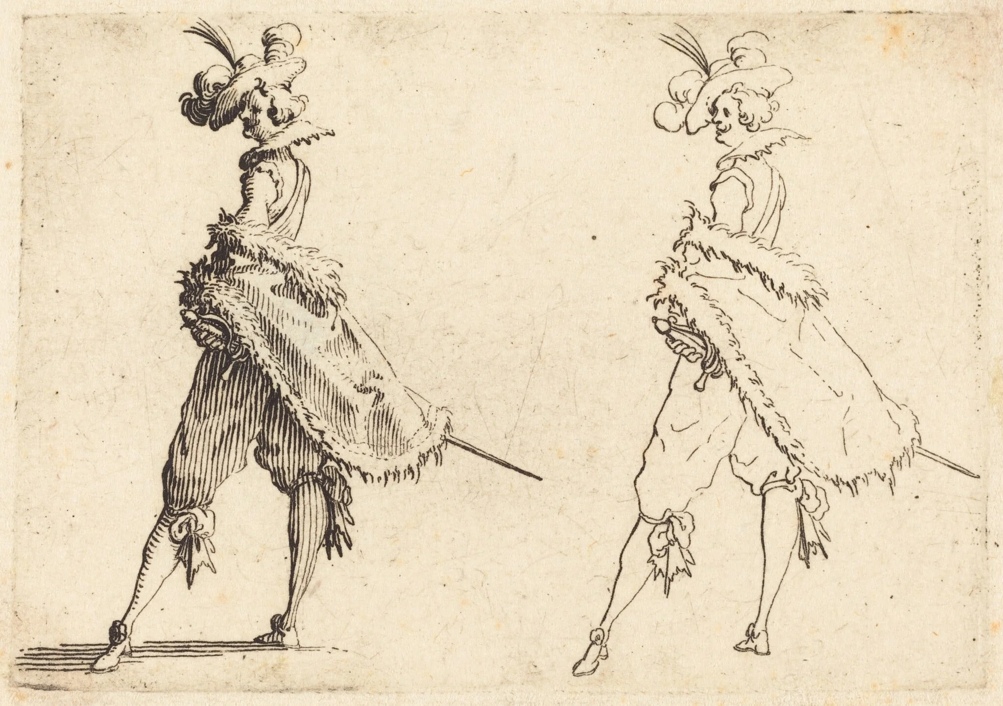 Gentleman Viewed from the Side, detail