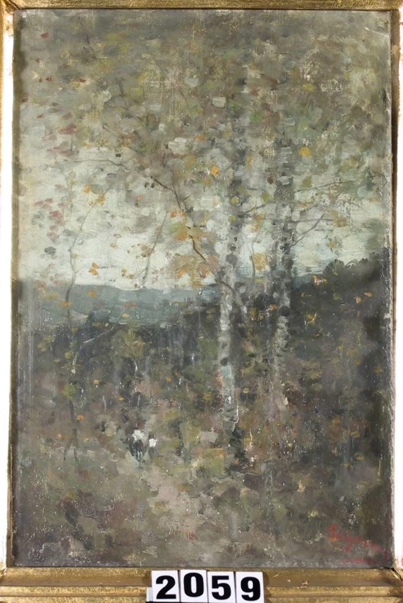 Peisaj de pădure, detail