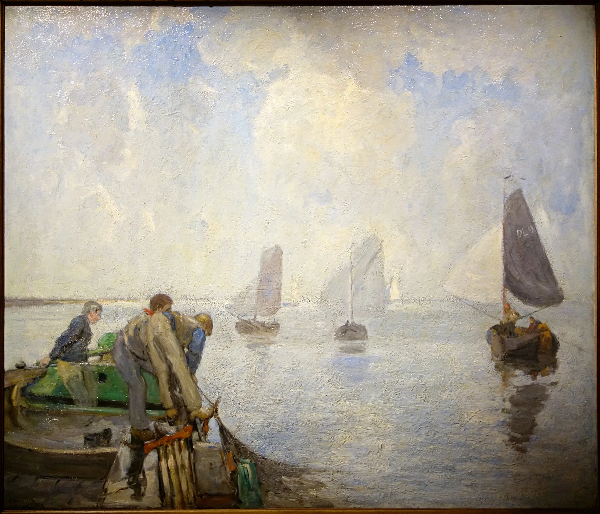 Shrimpers on the Lower Scheldt, detail