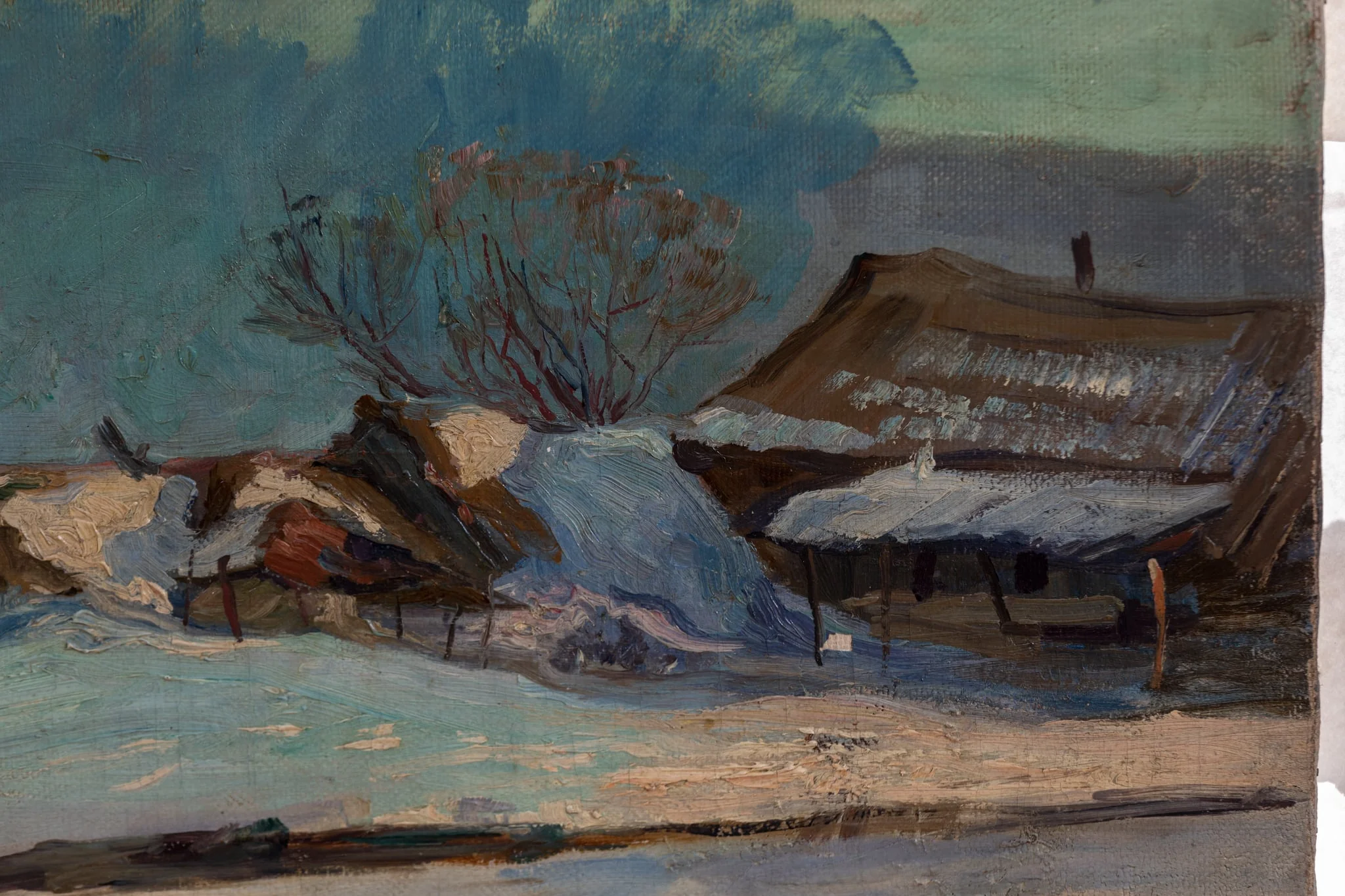 Peisaj - Iarna, detail