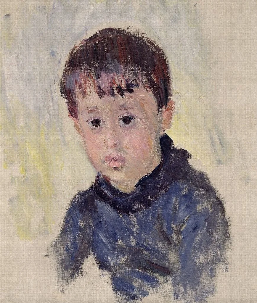 Michel Monet au chandail bleu, detail