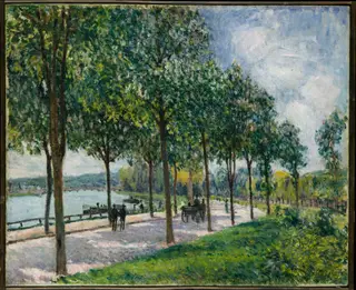 Allée of Chestnut Trees, by Alfred Sisley, oil, 1890