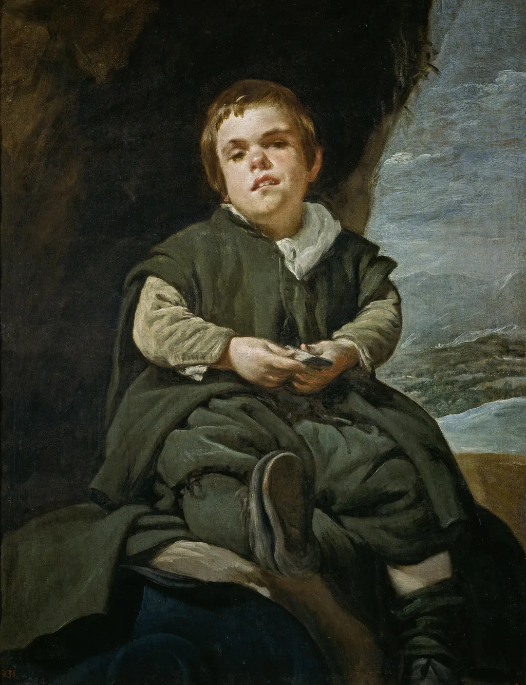 Portrait of Francisco Lezcano, by Diego Velázquez, oil, 1634