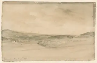 Epsom Heath, by John Constable, watercolor, 1806