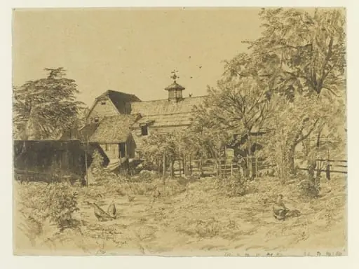 Hambledon Mill from the Road, by Fairclough