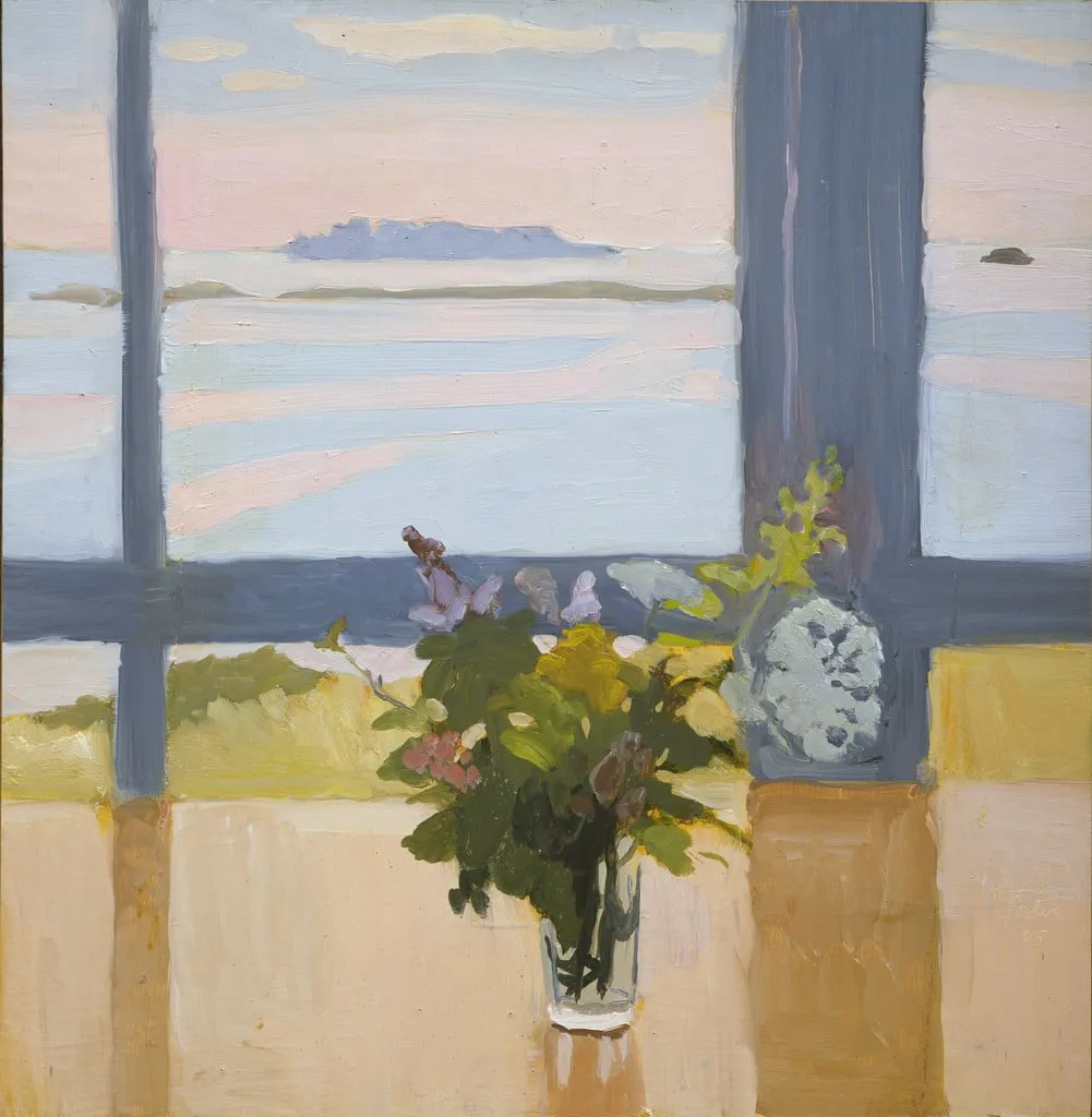Untitled, by Fairfield Porter, oil, 1965