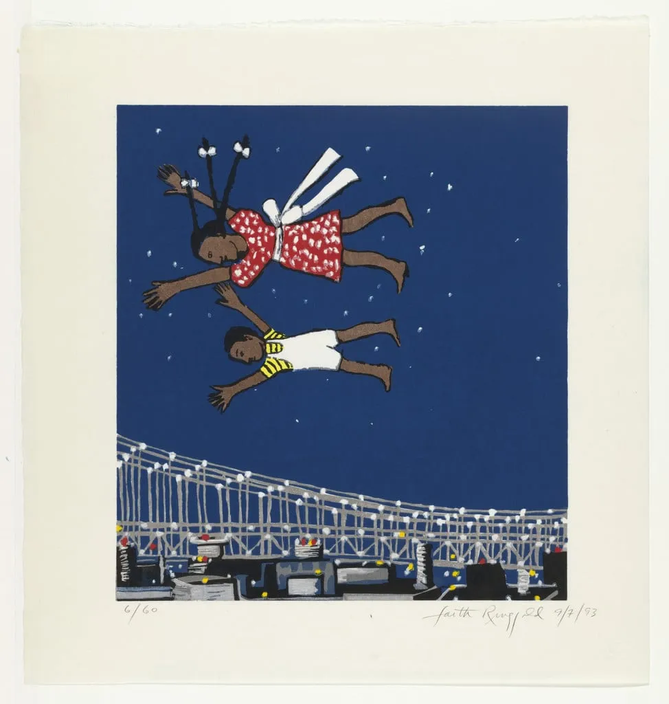 Untitled, by Faith Ringgold, ink, 1993