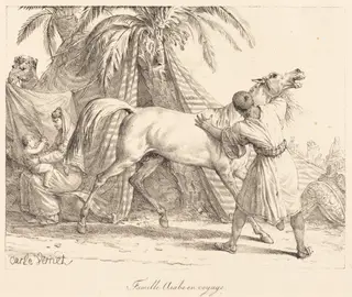 Famille Arabe en voyage, by Carle Vernet