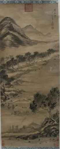 明/清 佚名 舊傳方從義 風雨圖 軸|Wind and Water: Landscape in the Style of Mi Fu, by Fang Congyi|Unidentified artist