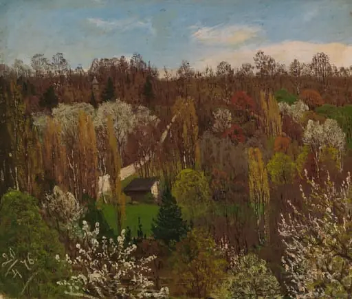 Kevätmaisema, by Fanny Churberg